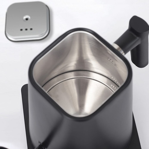 1L Electric Gooseneck Kettle Teapot with Stainless Steel Inner Liner and Cover, Hot Water Boiler He K484-FQZDN_ITCWSG11