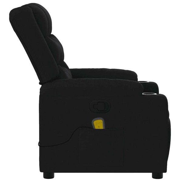 Massage Recliner Chair Black Fabric A949-3206893