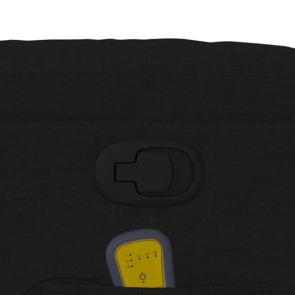 Massage Recliner Chair Black Fabric A949-3206893