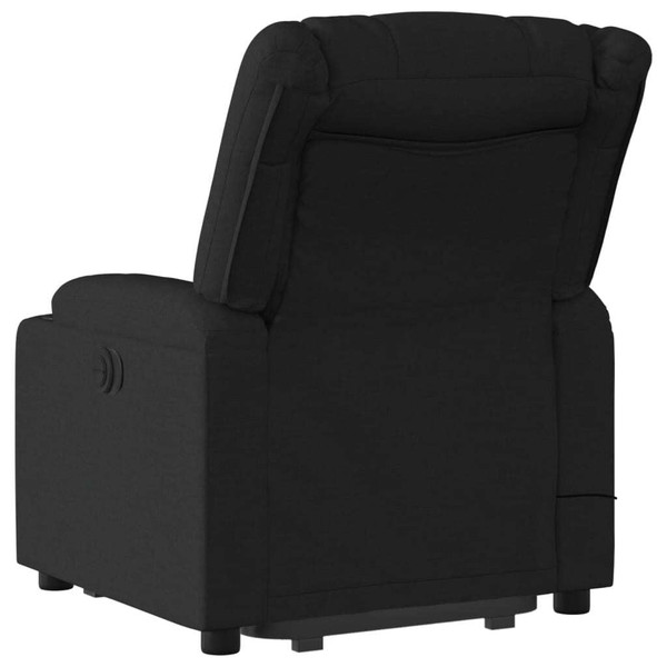 Electric Stand up Massage Recliner Chair Black Fabric A949-3206902