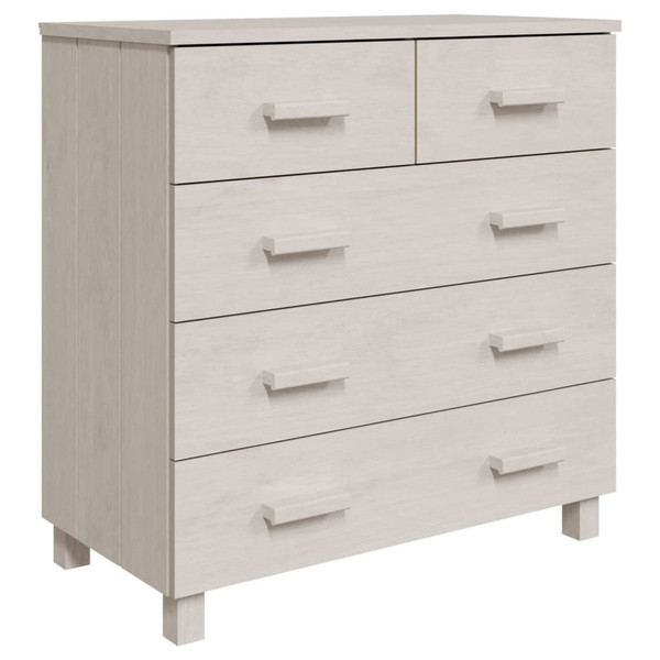 Sideboard HAMAR White 31.1"x15.7"x31.5" Solid Wood Pine A949-340421