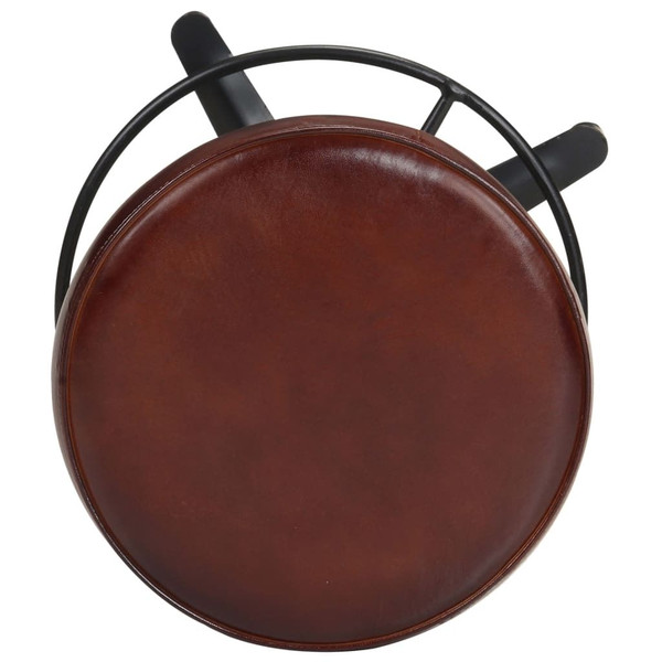 Bar Stools 2 pcs 26" Real Leather A949-321968