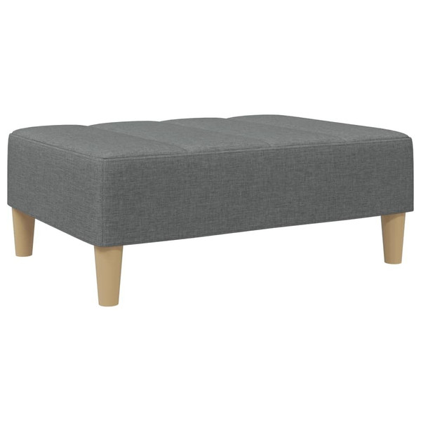 Footstool Dark Gray 30.3"x21.7"x12.2" Fabric A949-4007390