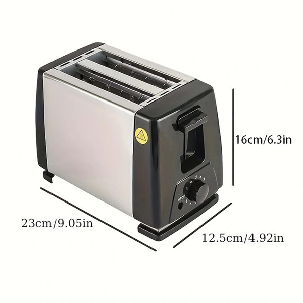 2 Slice Toaster, Small Toaster With Adjustable 6 Levels, Knob, Extra-Wide Slots, Auto-Shutoff, Stai K484-FQZHE_KCDZUJB9