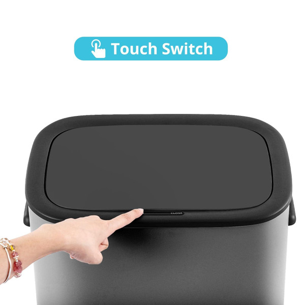US GARVEE Automatic Trash Can with Lid 14.5 Gallon Smart Trash Can 55L Motion Sensor Trash Can K484-PHO_0YJWBGIU_US
