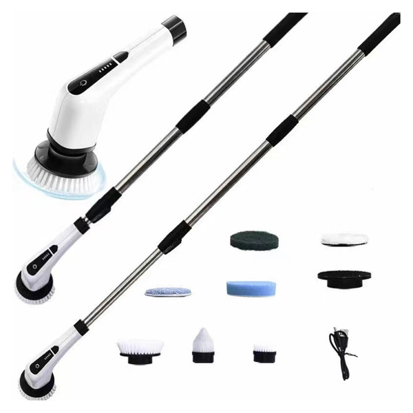Electric Spin Scrubber, Electric Spin Brush With 7 Brush Heads, 3000mAh Rechargeable Battery, Type- K484-FQZDN_3A2F83LL