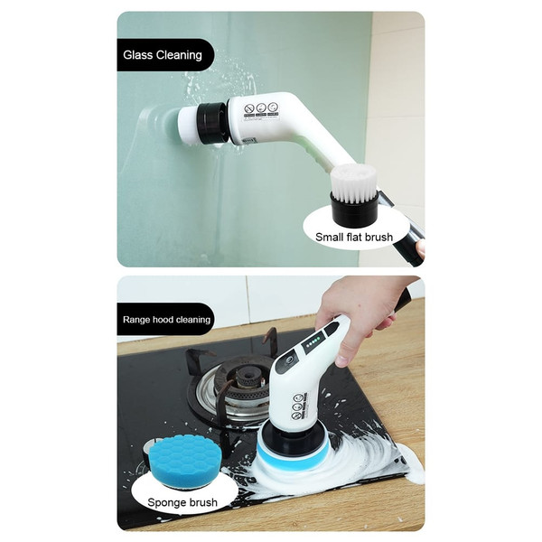 Electric Spin Scrubber, Electric Spin Brush With 7 Brush Heads, 3000mAh Rechargeable Battery, Type- K484-FQZDN_3A2F83LL