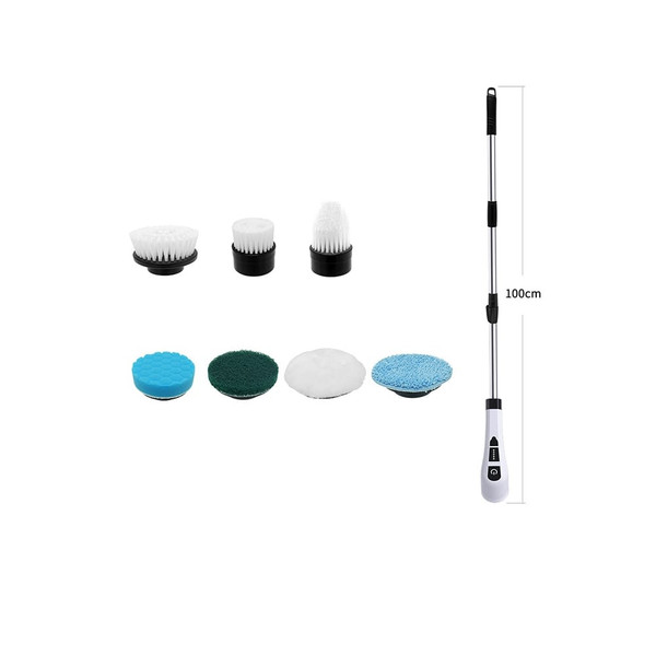 Electric Spin Scrubber, Electric Spin Brush With 7 Brush Heads, 3000mAh Rechargeable Battery, Type- K484-FQZDN_3A2F83LL