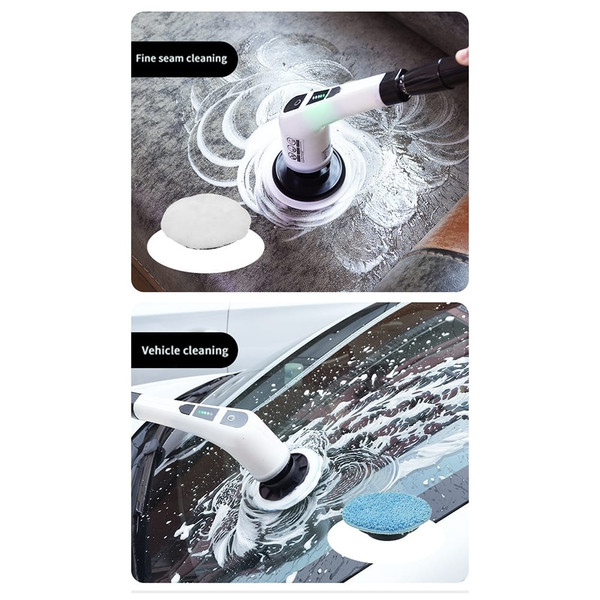 Electric Spin Scrubber, Electric Spin Brush With 7 Brush Heads, 3000mAh Rechargeable Battery, Type- K484-FQZDN_3A2F83LL