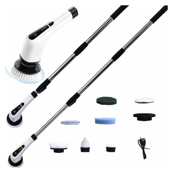 Electric Spin Scrubber, Electric Spin Brush With 7 Brush Heads, 3000mAh Rechargeable Battery, Type- K484-FQZDN_3A2F83LL