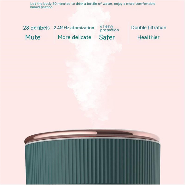 500ml Ultrasonic Household Mini Humidifier Low Noise Large Capacity Aroma Essential Oil Diffuser Da K484-PHO_0YEJ6QS1