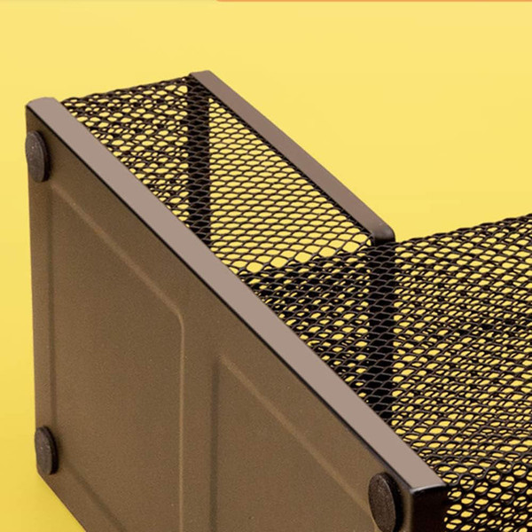 Mesh Desk Organizer Desktop Pen Holder 4 Compartments Metal Stationary Organizer Desk Caddy For Off K484-FQZOL_2C9NDTWB