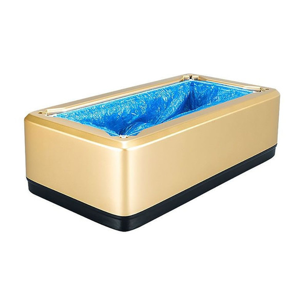 Automatic Shoe Cover Machine with Disposable Shoe Covers Automatic Shoe Cover Dispenser Gold Single K484-FQZIN_92UK9QNR