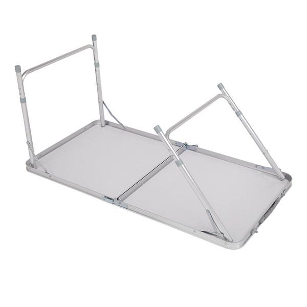 US Multipurpose Folding Table Household Supplies Aluminum Alloy Folding Table 120*60*70 white K484-PHO_0RNIBM53_US