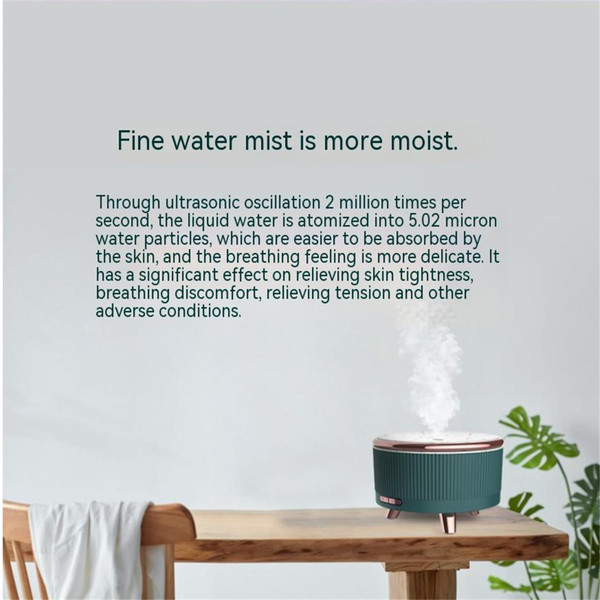 500ml Ultrasonic Household Mini Humidifier Low Noise Large Capacity Aroma Essential Oil Diffuser Wh K484-PHO_0YEJPTUD
