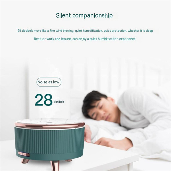 500ml Ultrasonic Household Mini Humidifier Low Noise Large Capacity Aroma Essential Oil Diffuser Wh K484-PHO_0YEJPTUD