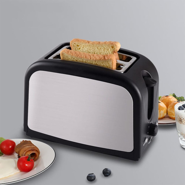 220v 800w Household Toaster 7 Levels Settings Home Breakfast Machine with 2 Slots Silver Gray EU Pl K484-FQZHE_7DAOL80Z