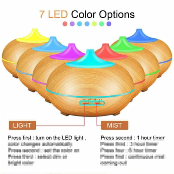 3-in-1 550ml Ultrasonic Led Essential Oil Aroma Diffuser Remote Control Mist Humidifier Air Purifie K484-PHO_0XLM20G2