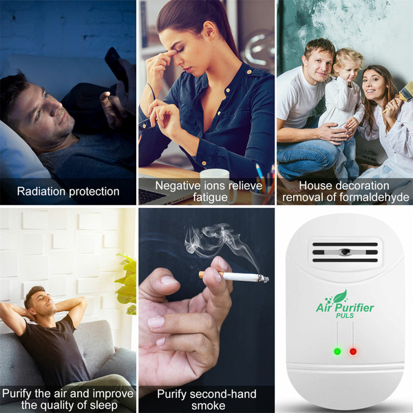 Ac 110v-220v 2w Portable Air Purifier Fresh Negative Ion Generator with Indicator Light US plug K484-PHO_0WC4Z9GA