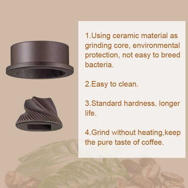 Portable Electric Coffee Grinder with 5 Precise Grind Settings USB Charging Automatic Coffee Bean G K484-FQZHE_NGQ6MSJN