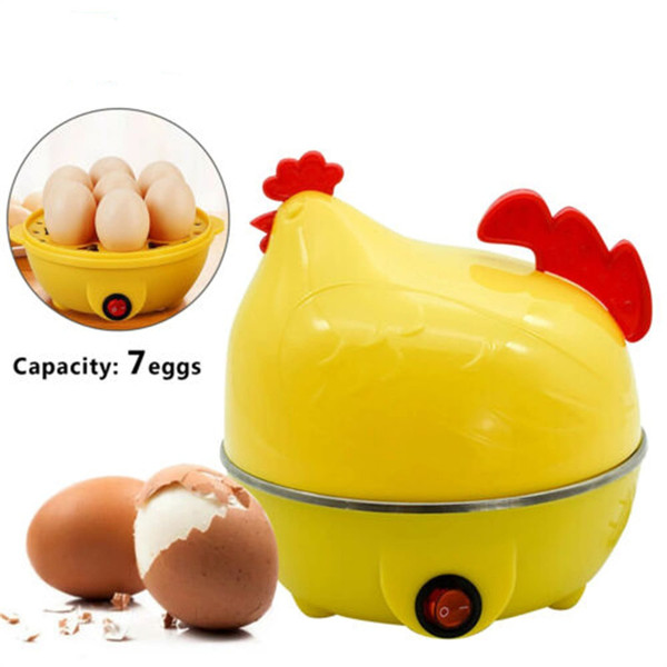 Electric Egg Cooker Boiler 7 Cavities Cute Chicken Shape Non Stick Auto-off Egg Steamer EU plug K484-PHO_0WTQBNQA
