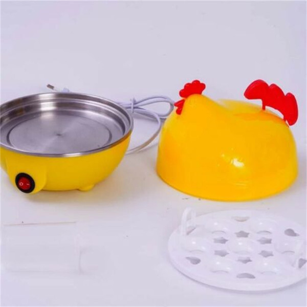 Electric Egg Cooker Boiler 7 Cavities Cute Chicken Shape Non Stick Auto-off Egg Steamer EU plug K484-PHO_0WTQBNQA