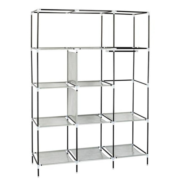 US Wardrobe Storage Closet Clothes Portable Wardrobe 69" Clothing Organizer Navy blue K484-PHO_0QZQ229W_US