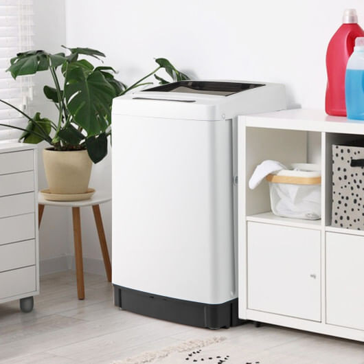 Full-Automatic Washing Machine Washer and Spin Combo-White - Color: White D681-FP10849WH