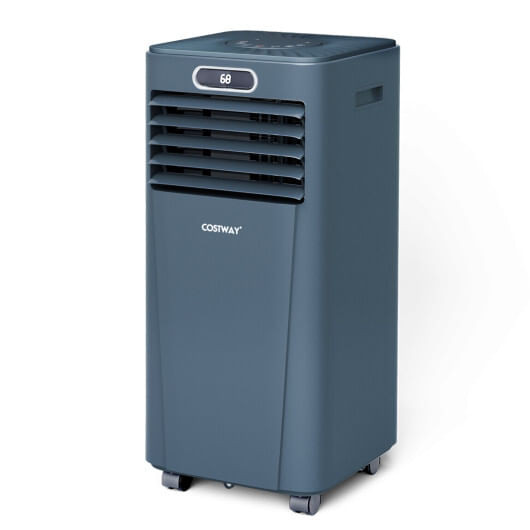8000BTU 3-in-1 Portable Air Conditioner with Remote Control-Dark Blue - Color: Dark Blue D681-FP10119US-DB