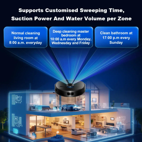 Color: black, Ships From: CN - LDS Robot Vacuum Cleaner & Mop Liectroux M70 Pro,Wet Dry Cleaning,Se F640-12000042658676294
