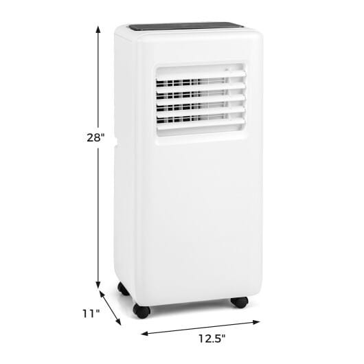 3-in-1 8000 BTU Portable Air Conditioner with Remote Control-White B593-FP10577US