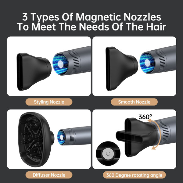US GARVEE ARSUPEN Professional Hair Dryer Lightweight Foldable Dual Ionic Blow Dryer High Speed for K484-PBE_0BO7S3SH_US