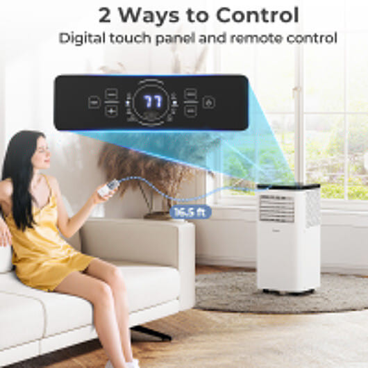 10000 BTU Portable Air Conditioner 3 in 1 Floor AC Unit - Color: White - Size: 10000 BTU D681-FP10924US-WH