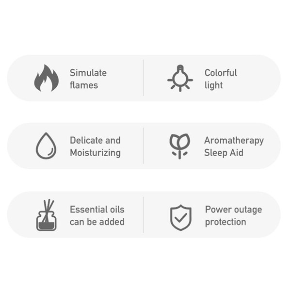 Portable Mini Essential Oil Diffusers With 150ml Water Tank Capacity USB Flame Air Humidifier Mist  K484-FQZHE_HQAXU6X0