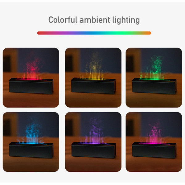 Portable Mini Essential Oil Diffusers With 150ml Water Tank Capacity USB Flame Air Humidifier Mist  K484-FQZHE_HQAXU6X0