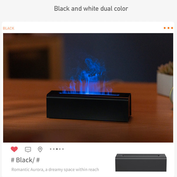 Portable Mini Essential Oil Diffusers With 150ml Water Tank Capacity USB Flame Air Humidifier Mist  K484-FQZHE_HQAXU6X0