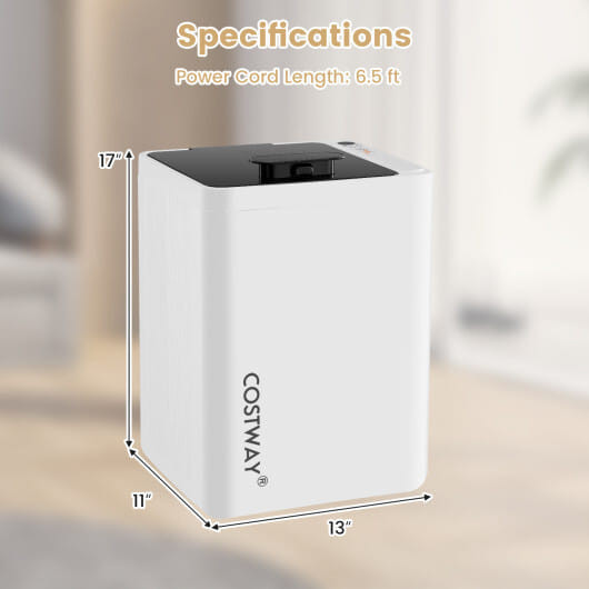 23L Large Towel Warmer Bucket with Timer and Overheat Protection-White - Color: White D681-ES10487US-WH