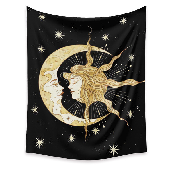 Color: F, Size: 130X150CM - Moon Tapestry Home Decor Background Cloth Wall Hanging Tapestry Q119-CJCL107199027AZ