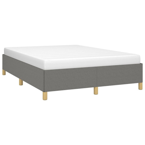  Bed Frame Dark Gray Polyester Queen Bed Frame Rectangular A949-347207