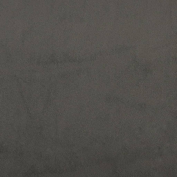  Bed Frame Dark Grey Velvet, Plywood, Engineered wood Full Storage A949-347355