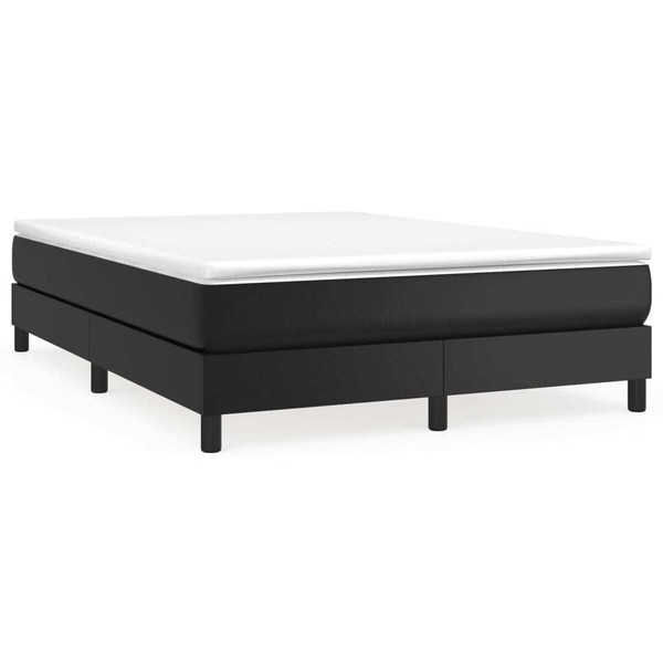  Bed Frame Black Faux leather, plywood, engineered wood Double A949-3120728