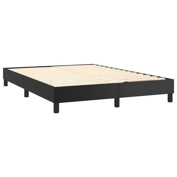  Bed Frame Black Faux leather, plywood, engineered wood Double A949-3120728