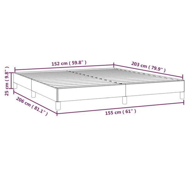  Bed Frame Light Gray Velvet, Engineered wood, Plywood Queen A949-347009