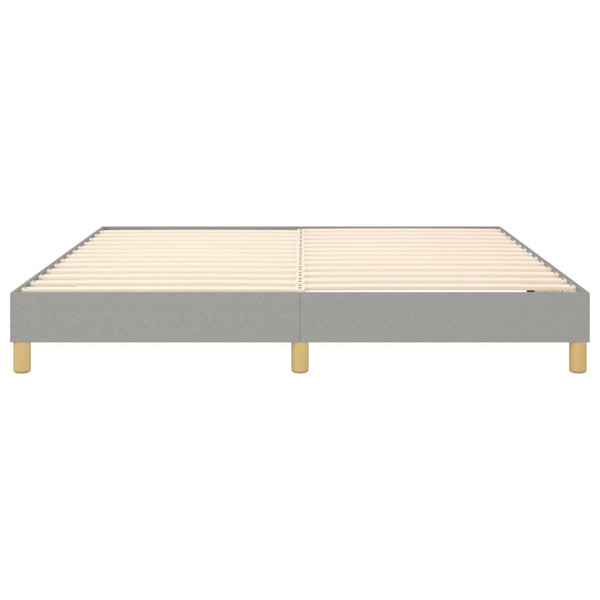  Bed Frame Light Grey 100% Polyester, Plywood, Engineered Wood A949-3120658
