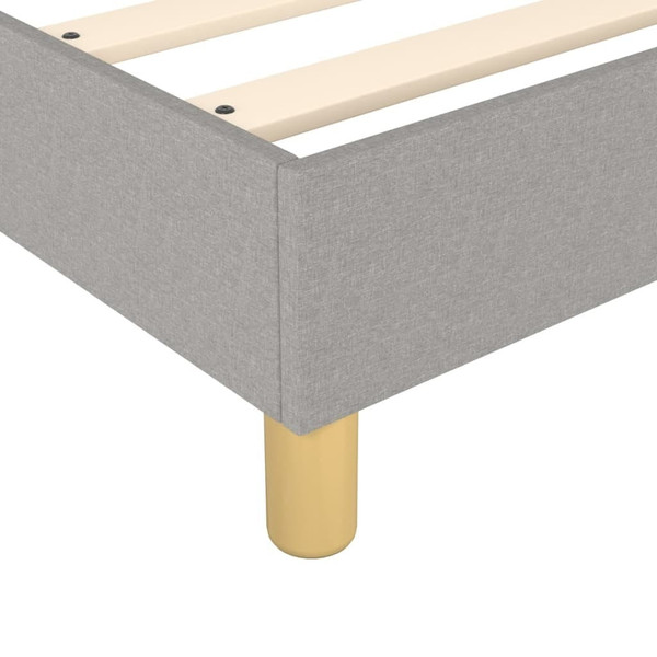  Bed Frame Light Grey 100% Polyester, Plywood, Engineered Wood A949-3120658