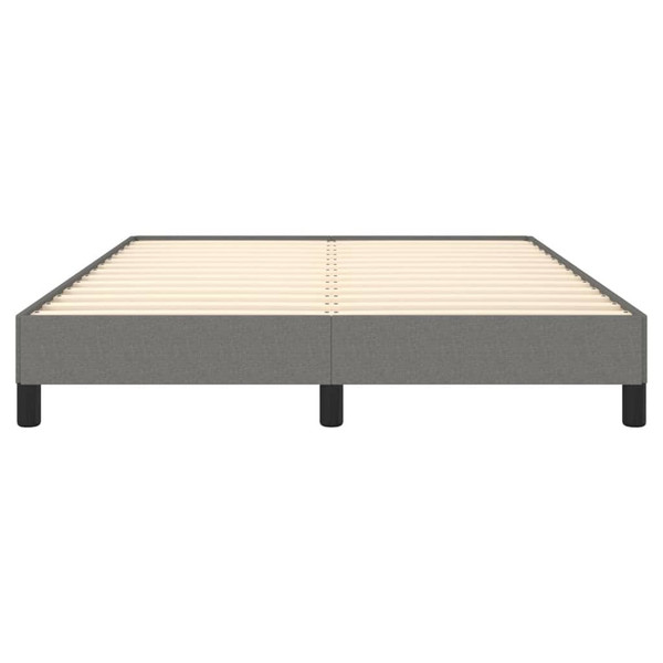  Bed Frame Dark Grey Polyester, Plywood, Engineered Wood Full Size A949-346759