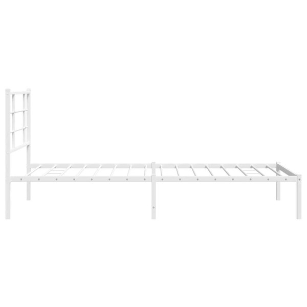 Bed Frame White Powder-coated steel Single Bed Frame A949-355605