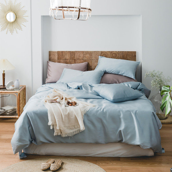 Color: Blue Snail, Please Input: 1.2m flat sheet 3pcs - Four-piece Set Light Luxury Summer High Sen Q119-CJYD231655321UF