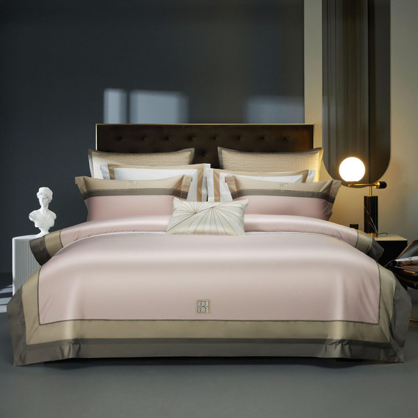 Color: Angel Pink, Specifications: Flat Sheet Standard 4PCs - 160 Double-strand Long-staple Cotton  Q119-CJCS197907201AZ