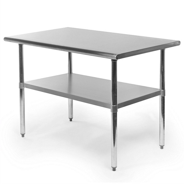 Heavy Duty Stainless Steel 48 x 30 inch Kitchen Restaurant Prep Work Table Q280-GNSF48301801